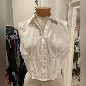 Sim & Sam cotton corset button up Size L